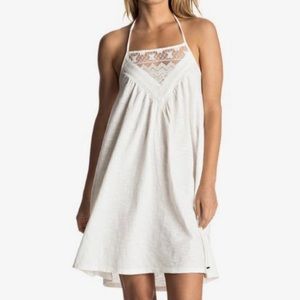 Roxy I Knew From U Dress white lace size small